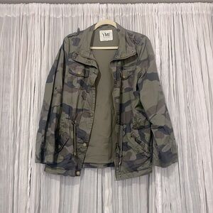 Camo Jacket zip up/button up jacket